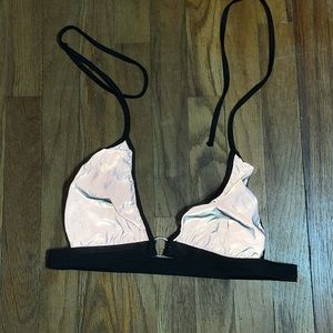 Holographic flash halter top